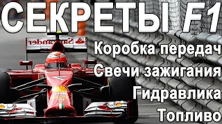 СЕКРЕТЫ СОВРЕМЕННОГО F1: Устройство КОРОБКИ ПЕРЕДАЧ, Свечей зажигания, ГИДРАВЛИКИ, Топлива!