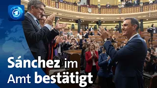 Spaniens Ministerpräsident Sánchez vom Parlament wiedergewählt