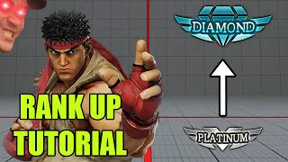 Ryu Platinum to Diamond! Rookie To Diamond SFV Ryu Tutorial Pt. 4