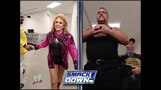 Big Show vs. Fabulous Moolah (Brock saves her and F5's The Big Show) (WWE SmackDown!) HD | 2002