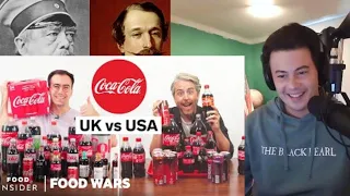 American Reacts US vs UK Coca-Cola | Food Wars | Food Insider