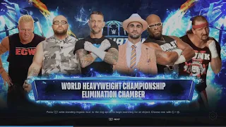 WWE 2K24 Elimination Chamber CM Punk V Bubba Ray V D'von V Sandman V Terry Funk V Seth Rollins