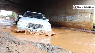 Floods make Nairobi-Nakuru highway nearly impassable in Rironi!!