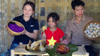 Harvesting duck eggs and Bringing ducks to the market sell, Cooking A happy family together