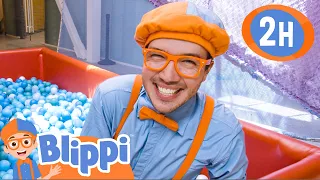 Blippi Has a Fun Day at the Children's Museum | 2 HOURS OF BLIPPI TOYS | Educational Videos for Kids