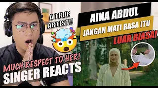 AINA ABDUL - JANGAN MATI RASA ITU (OFFICIAL MUSIC VIDEO)  |SINGER REACTION