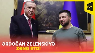 Ərdoğan və Zelenski arasında telefon danışığı baş tutub