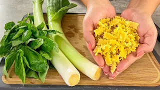 Everyone asks me for this recipe! Quick and Delicious! Easy Pasta and Tomatoes Leek Recipe!