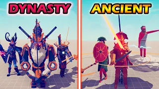 NEW DYNASTY TEAM vs NEW ANCIENT TEAM - Totally Accurate Battle Simulator | TABS (Re-Upload)