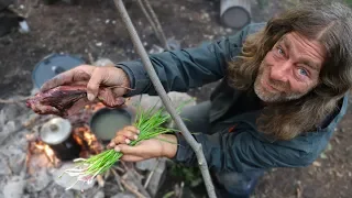 Catch and Cook Wild Gopher Stew - Day 3-5 of 30 Day Survival Challenge Canadian Rockies