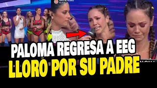 PALOMA FIUZA LLORA EN SU REGRESO A ESTO ES GUERRA TRAS LA PARTIDA DE SU PADRE