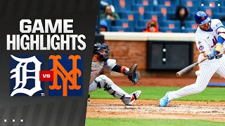 Tigers vs. Mets Game 1 Highlights (4/4/24) | MLB Highlights