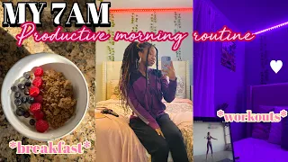 My 7am online school morning routine *realistic + productive*