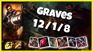 Graves vs Lillia NA Challenger JUNGLE (12/1/8) Gameplay Replay - Patch 10.23