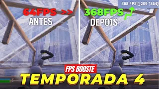 COMO OTIMIZAR DE VERDADE O SEU PC PARA FORTNITE CAPÍTULO 4 TEMPORADA 4 Para PC Fraco