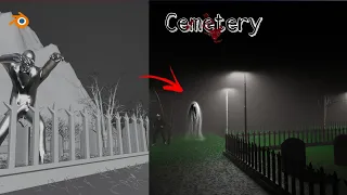 How i Created this Horror scene in Blender