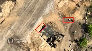 Modified DJI Mavic 3 Drone kills Russian troops with bombs.