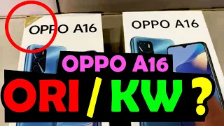 Awas ketipu!! ini bedanya OPPO A16 original VS OPPO A16 kw