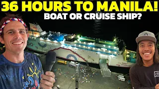 PHILIPPINES GIANT FERRY to MANILA! 36 Hour Travel by Boat (Shipping Motor)