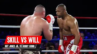 Roy Jones Jr  vs Bobby Gunn | Skill vs Will | Full Boxing Fight