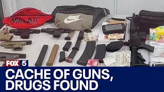 2 arrested during traffic stop for cache of guns, drugs | FOX 5 News