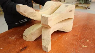 Amazing Creative Woodworking Design Ideas // Build A Dining Table From Inspiring Curves