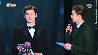 [31.12.2014] SBS Drama Awards 2014 - Top Ten award: Lee Jong Suk