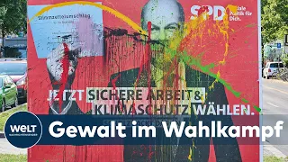 ANGRIFFE auf PARTEIEN: Mehr als 4200 Straftaten im Wahlkampf