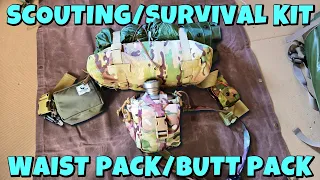 Mil Surp Waist/Butt Pack Scouting & Survival Kit