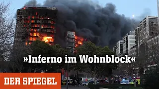 Brandkatastrophe in Valencia: Wohnblock brennt komplett aus | DER SPIEGEL