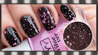 Водный маникюр с дырочками "Пузыри" | Water Spotted Nail Art