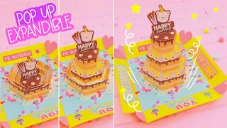 DIY AMAZING EXPANDIBLE POP UP BIRTHDAY CARD|#HappyBirthday| COOKIES IN THE SKY