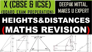 heights and distances I class 10 I cbse & icse I ncert I m.l. aggarwal I board exams preperation