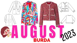 BURDA 8/2023 TAM ÇİZİMLERİ