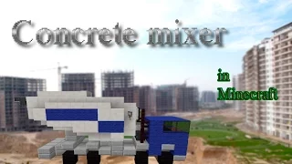 How to build a concrete mixer in Minecraft