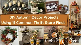 DIY AUTUMN DECOR PROJECTS USING 11 COMMON THRIFT STORE ITEMS