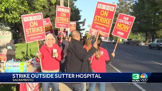 Sutter psychiatric hospital workers strike in Sacramento