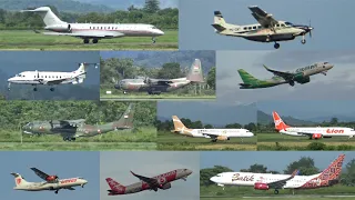 10 MINUTES AIRPLANE TAKE OFF LANDING AT SULTAN HASANUDDIN INTERNATIONAL AIRPORT (APRIL 2024)