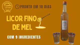 [Passo a Passo] Licor Fino de Mel e Especiarias: Receita Licor de Mel com Especiarias