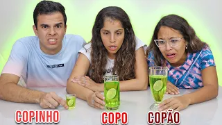 COPO, COPINHO OU COPÃO - EXTREMO!