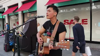 Jacob Koopman with "Wicked Game" on Grafton Street... Amazing performance!! Chris Isaak cover.