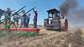 Steam and Gas Tractor Plowing at the 2023 Western Minnesota Steam Threshers Reunion- Rollag, MN