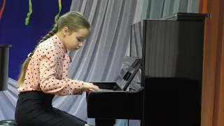 Берестова Валерия, 9 лет, г. Яровое, фортепиано, третья группа, А. Лемуан «Этюд»