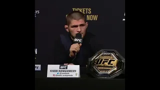 Khabib :"who is going to give him 600 million dollars" to Mayweather