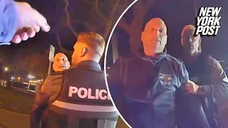 NJ cop slams own police chief onto car hood after boss shows up drunk to accident scene: video