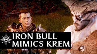 Dragon Age: Inquisition - Iron Bull mimics Krem in the Fade