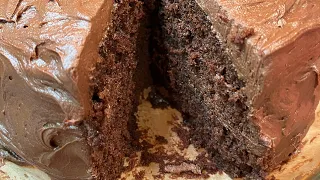 Layered Devils Food w/Chocolate Buttercream Frosting