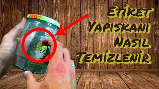 Etiket yapışkanı nasıl temizlenir ?