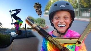 CRAZY 9 YEAR OLD SCOOTER KID !