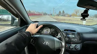 Hyundai Elantra 2010 / most sensitive steering / first person test drive